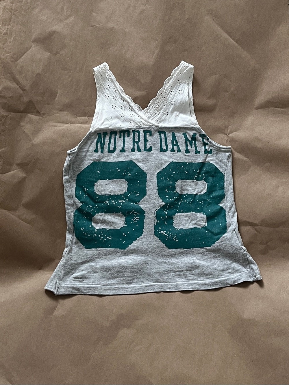 NEEDLE WORK SOON “Notre Dame” tank top